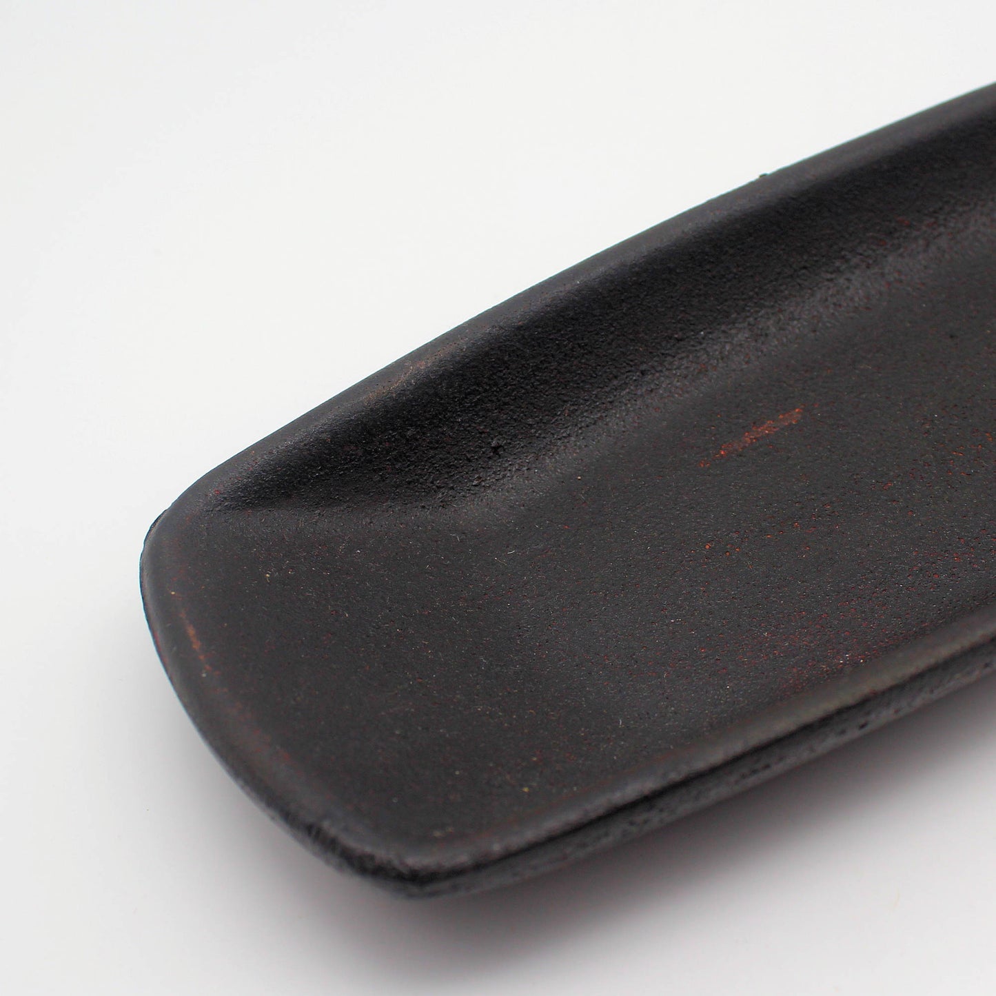 Primitive colonial black resin tray