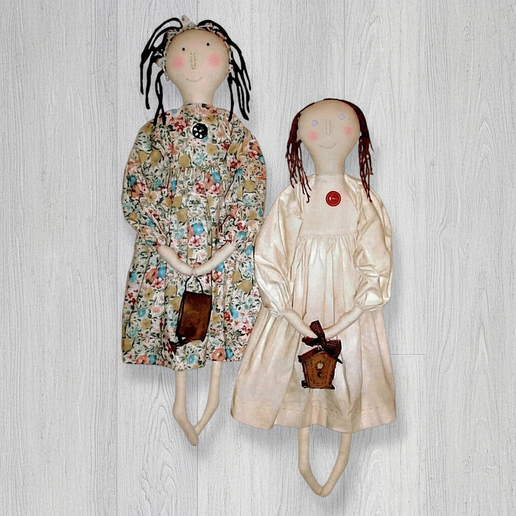 Primitive rag dolls pattern
