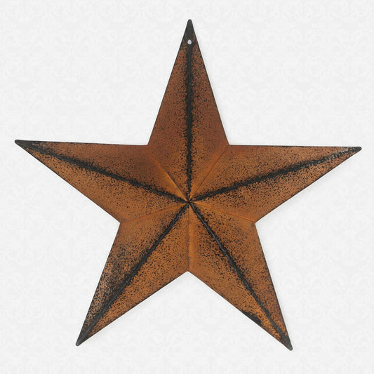 Rusty tin 8" 2-D barn star