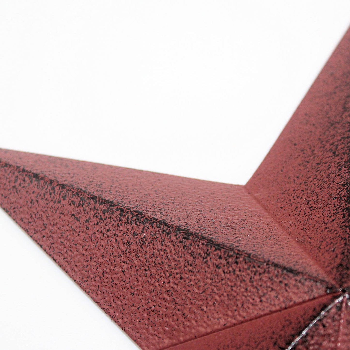 Burgundy tin 8" metal 2-D barn star