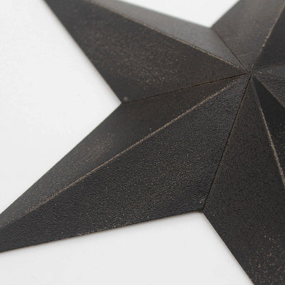 Black tin metal 2-D 8" barn star