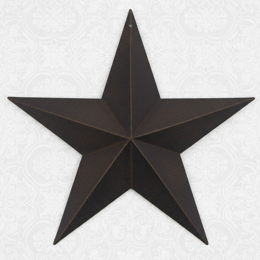 Black tin metal 2-D 8" barn star