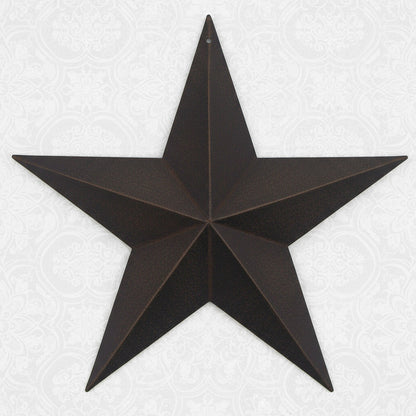 Black tin metal 2-D 8" barn star