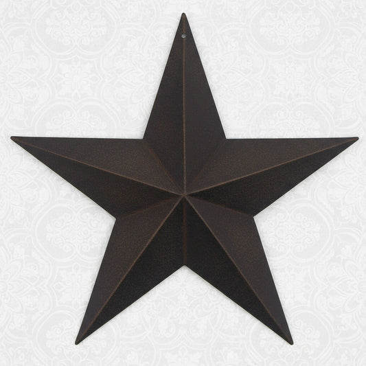 Black tin metal 2-D 8" barn star