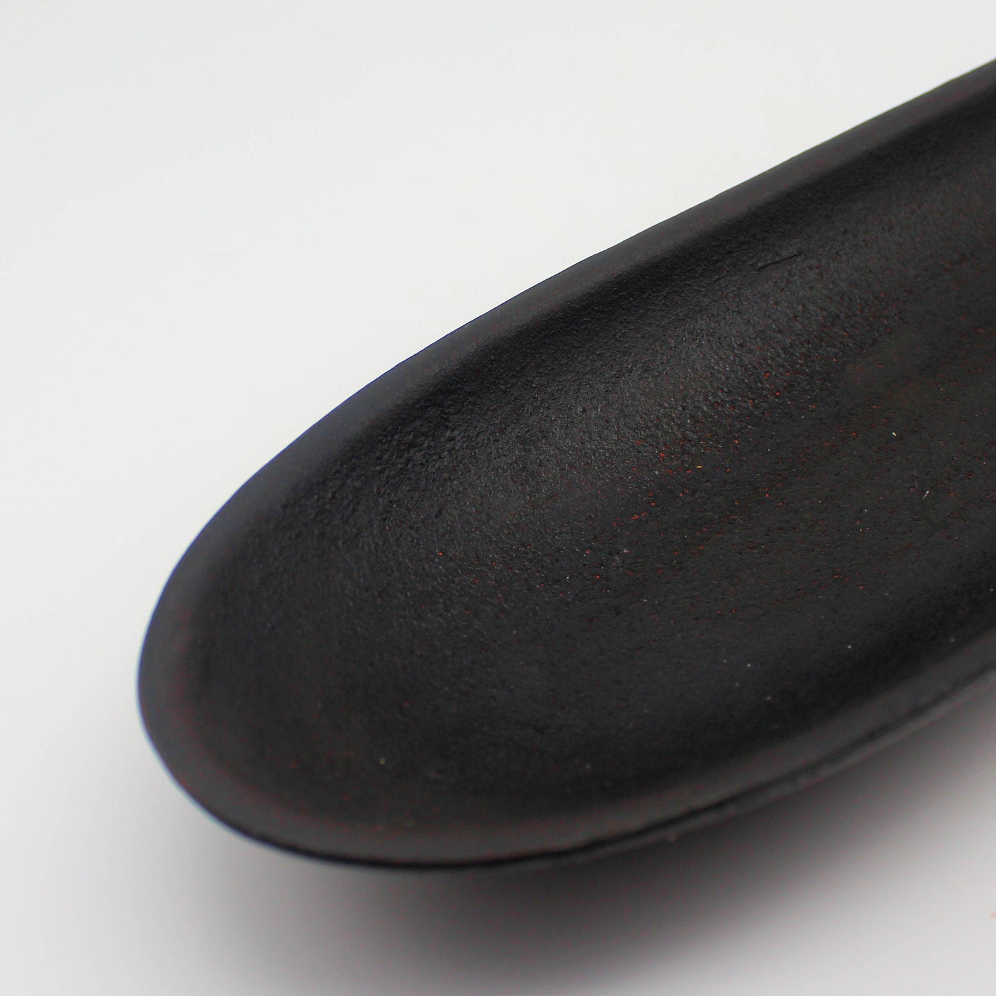 Long narrow oval distressed resin decorative tray