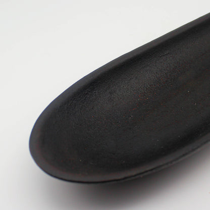 Long narrow oval distressed resin decorative tray