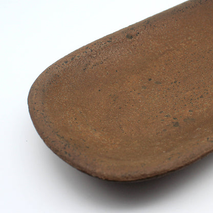 Primitive colonial long narrow resin mustard tray