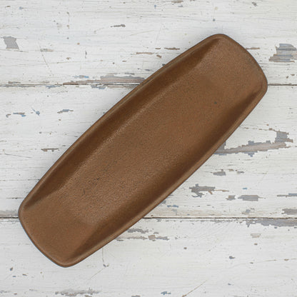 Colonial primitive mustard resin tray