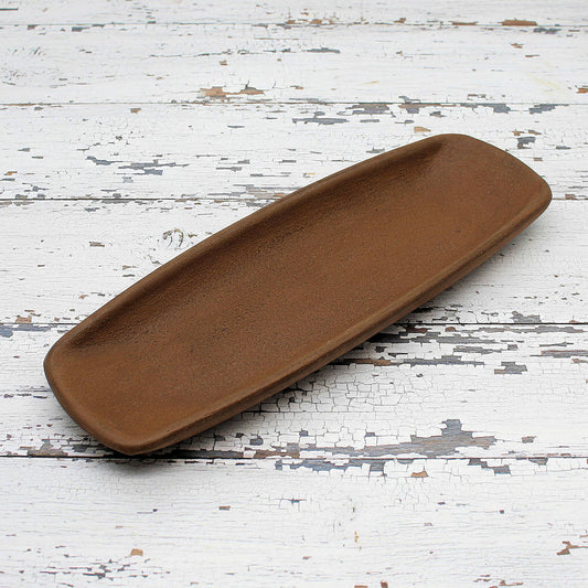 Colonial primitive mustard resin tray