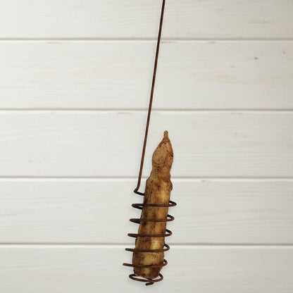 Rusty wire flameless candle holder