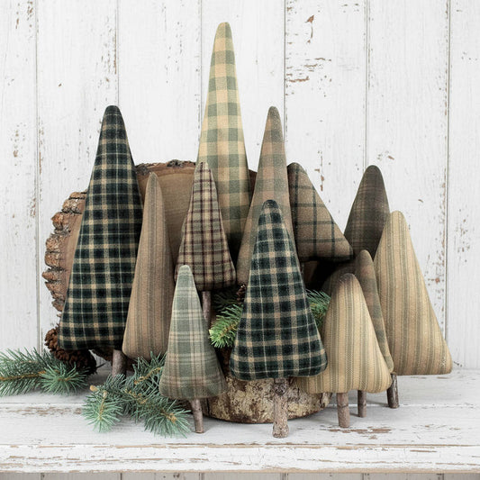 Pattern for several sizes of homespun pine tree bowl fillers