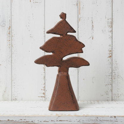 Cast Iron Christmas Tree Bell Country Winter Decor
