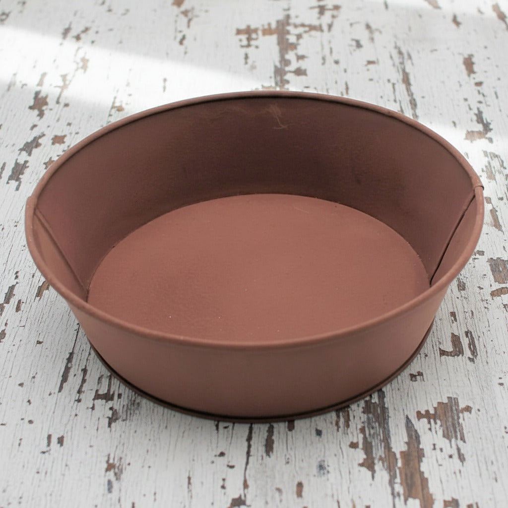 rusty tin candle or fixins pan