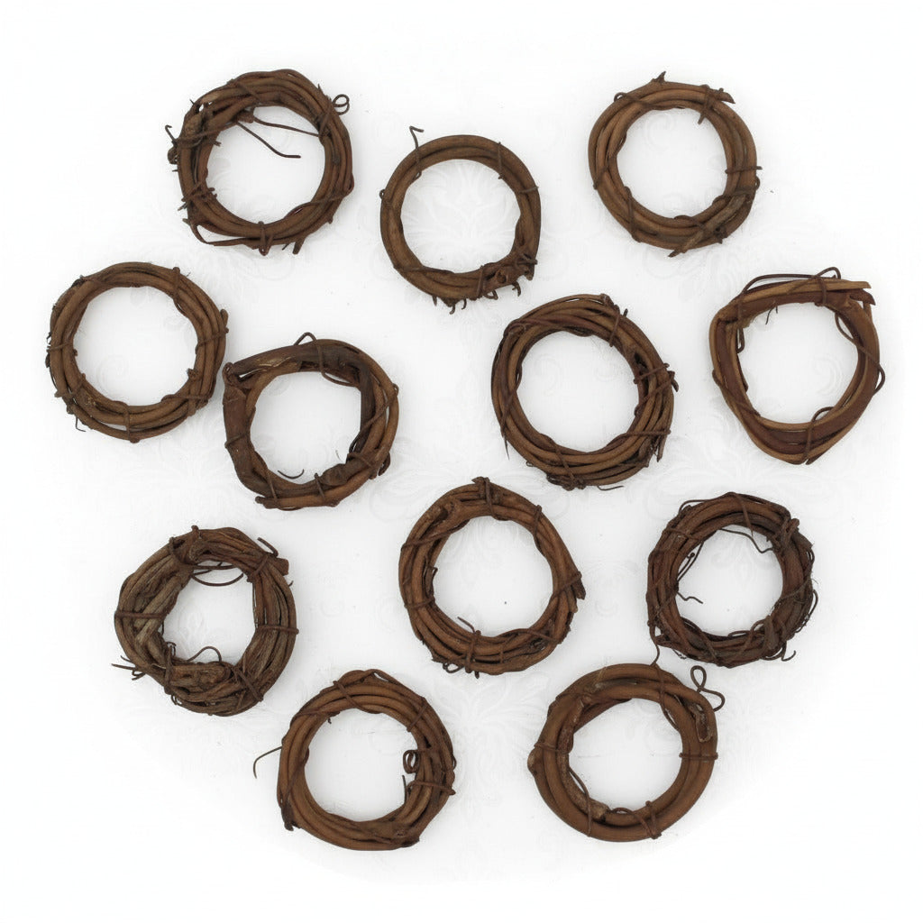 1" miniature vine wreaths for crafting projects